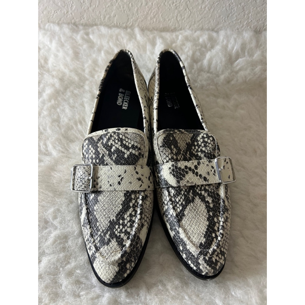 Bleecker & Bond Demi Loafer Snake Print Women Size 10M